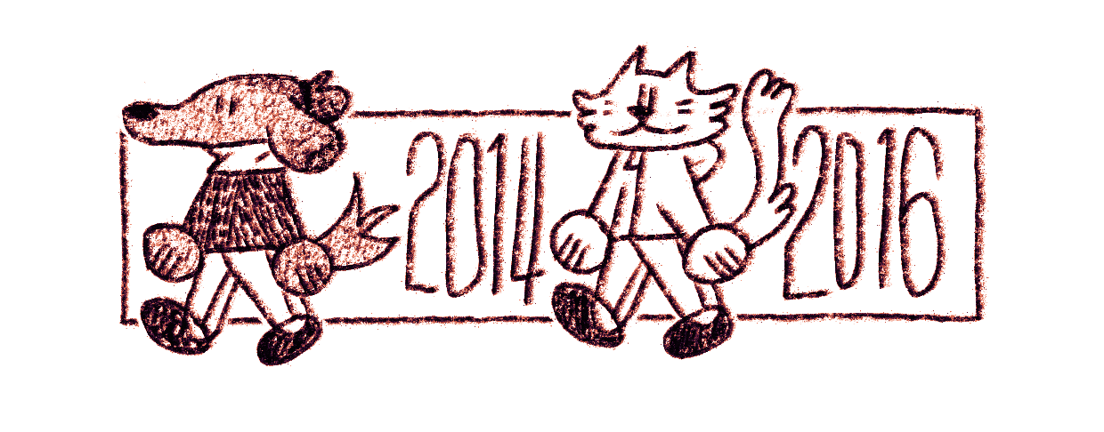 personal mascot characters for the years 2014 and 2016